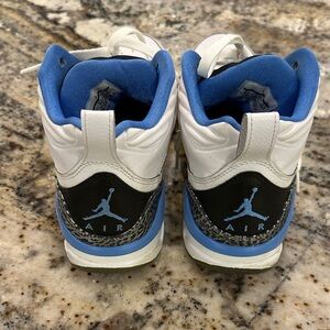 Air Jordan White and Blue Athletic Shoes